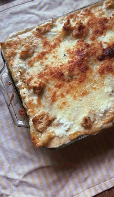 The Creamy Dreamy Chicken Alfredo Lasagna - Lilyloutay | Substack