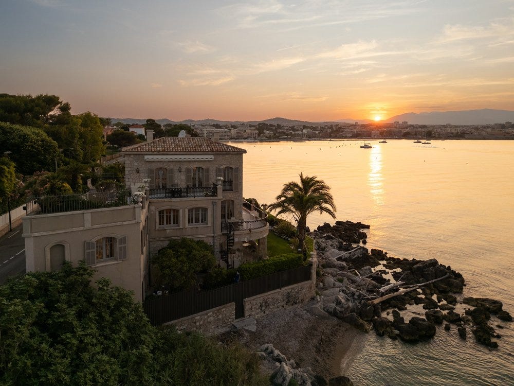 A 1900s Riviera Villa With Direct Sea Access on Cap d'Antibes ...