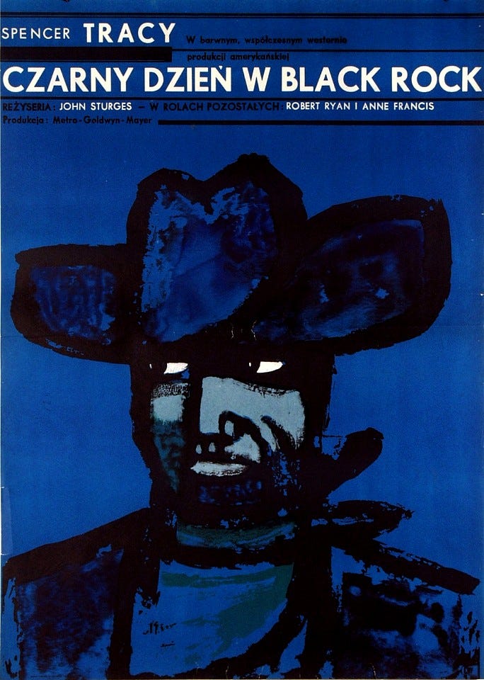 Bad Day at Black Rock, Polish Movie Poster