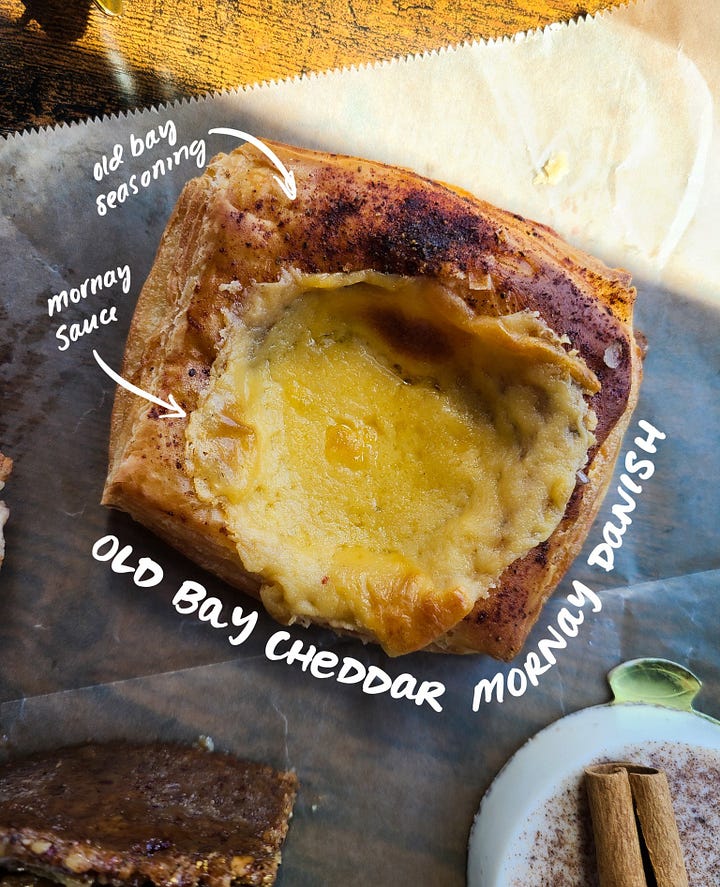 Wentworth & Fenn Old Bay Cheddar Mornay Danish