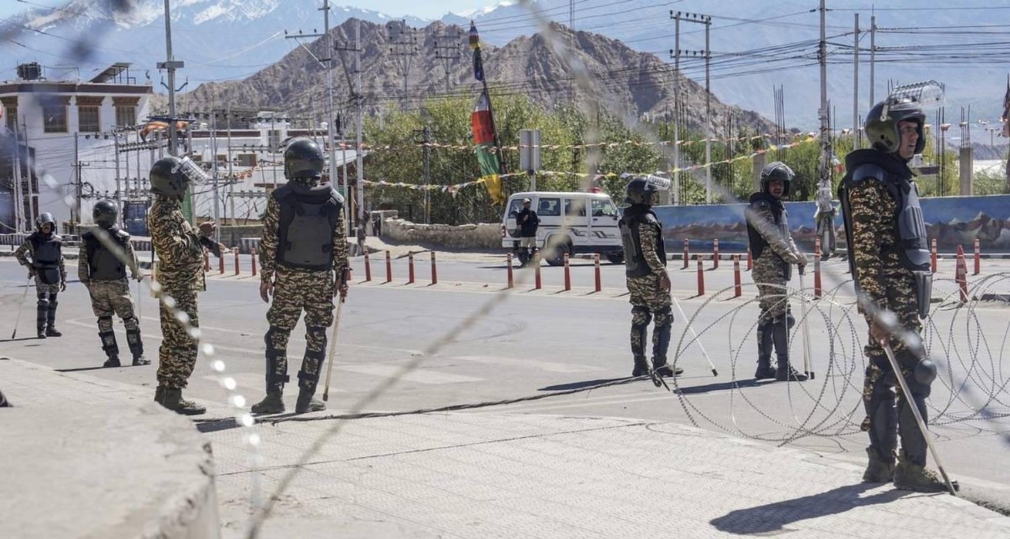 UT authorities in Ladakh on Tuesday announced relaxations in curfew for  four hours from 10 am on Tuesday and directed shopkeepers to open their  establishments, officials said.