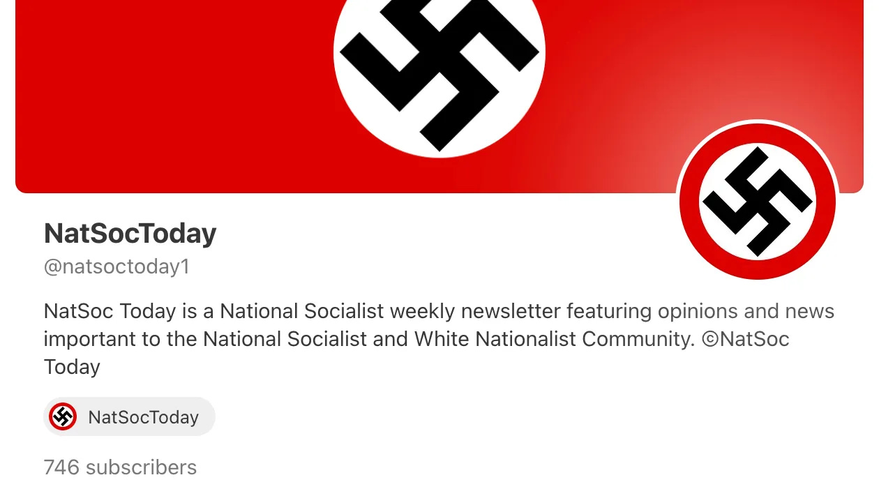 A Nazi Substack A Nazi Substack