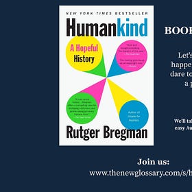 Welcome to Book Salon: Humankind by Rutger Bergman