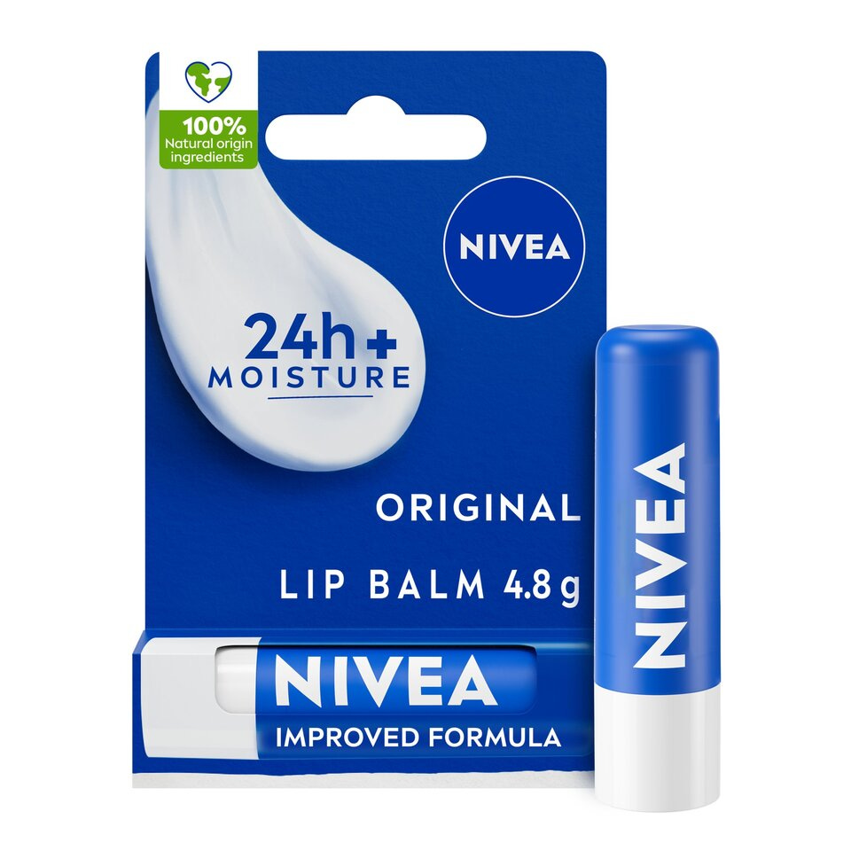 NIVEA Original Care Lip Balm 4.8g - Tesco Groceries