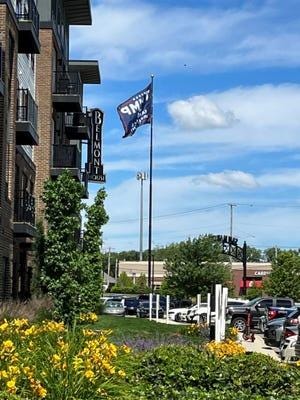 A parcel of land at Trabue and McKinley roads in the unofficial San Margherita neighborhood on the border of Franklin and Norwich townships that used to fly a large American flag with a small Italian flag under it in honor of the Italiam immigrants who settled there to work in the nearby quarry now flies a flag for former President Donald Trump's 2024 presidential campaign.
