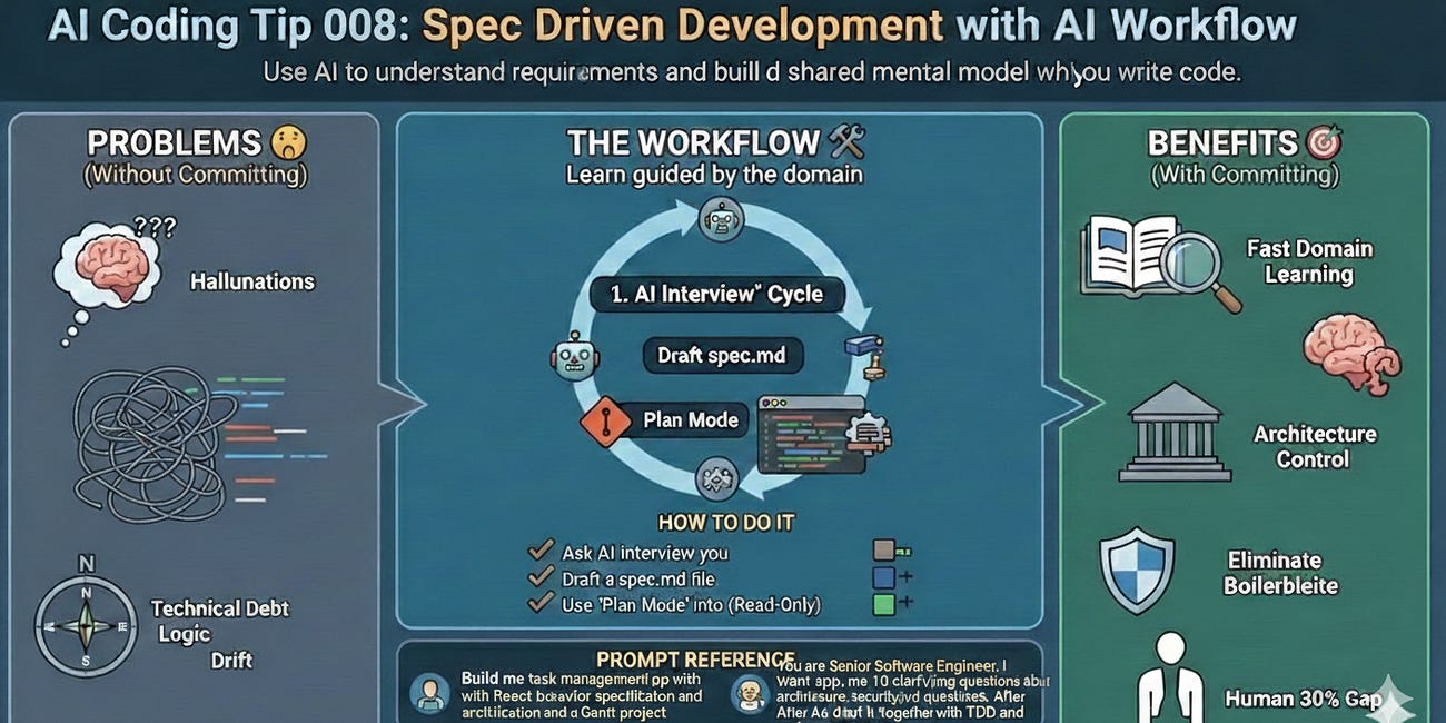 AI Coding Tip 008 - Use Spec-Driven Development with AI