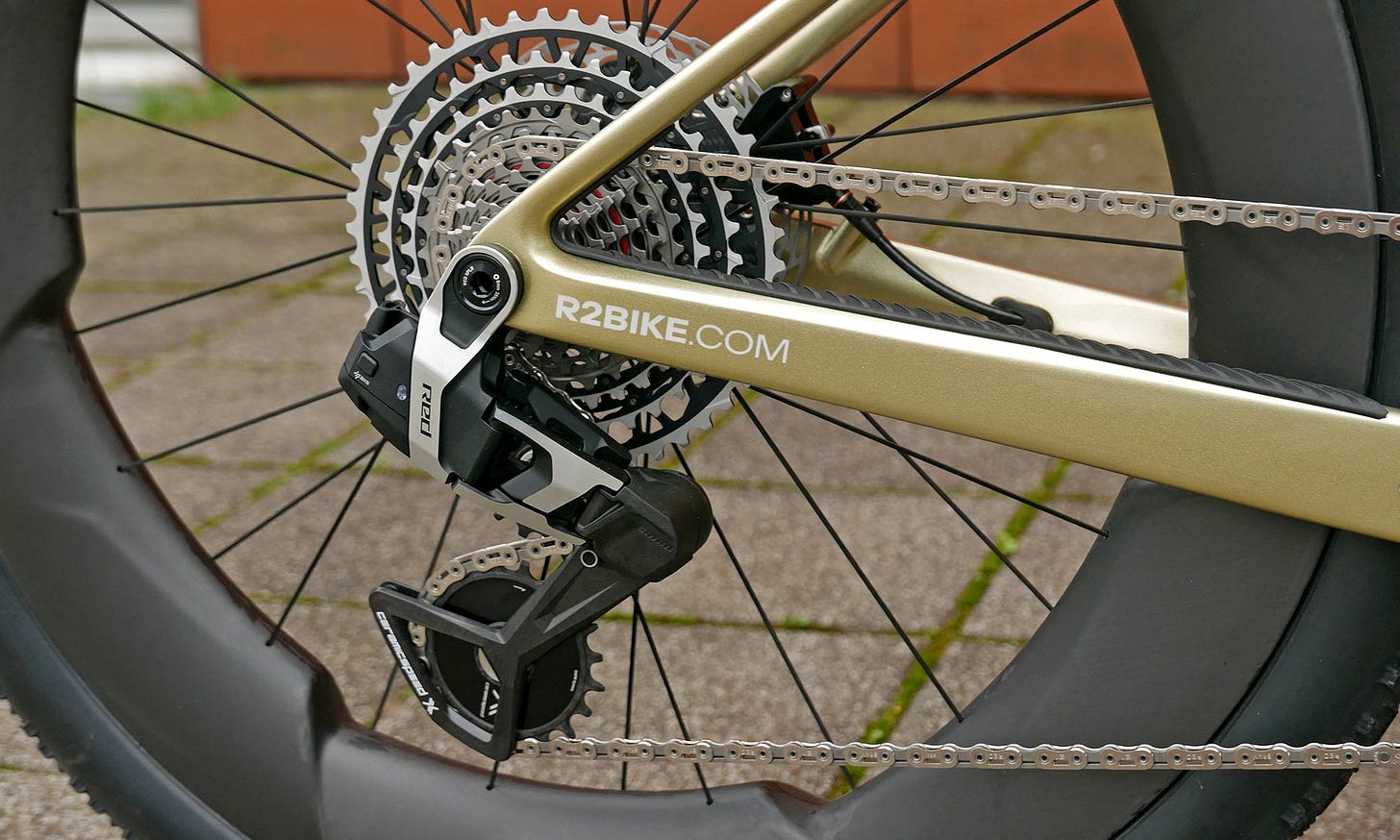 Dangerholm Scott Scale+Foil fat tire aero gravel race project bike with Faction ultra-wide concept wheels, SRAM Red XPLR