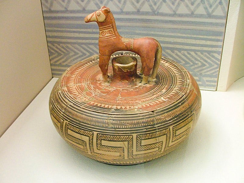 File:Ancient Greek pyxis with a horse in place of the handle - KAMA.jpg File:Ancient Greek pyxis with a horse in place of the handle - KAMA.jpg