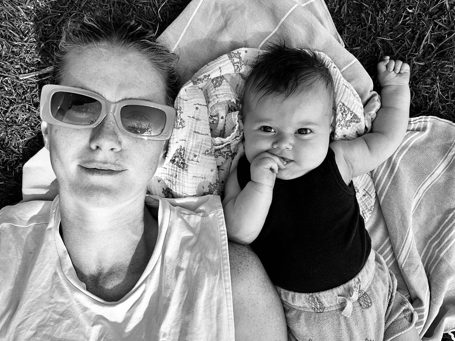 The author Ashley Lowe with her daughter