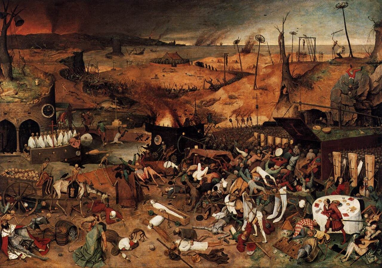 An army of skeletons killing every rank of society An army of skeletons killing every rank of society