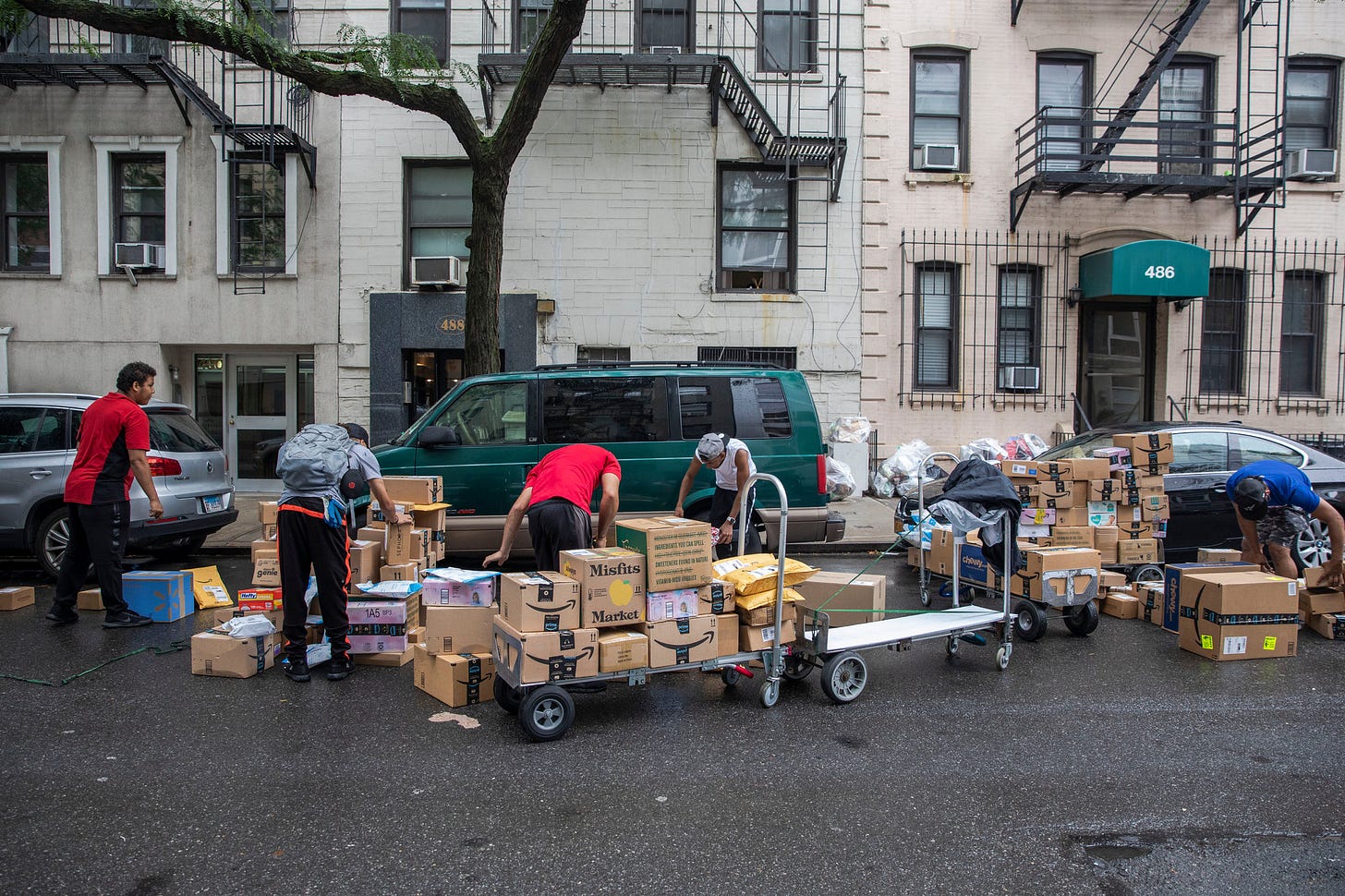 How Your Amazon Delivery Helps to Clog the Streets - The New York ...