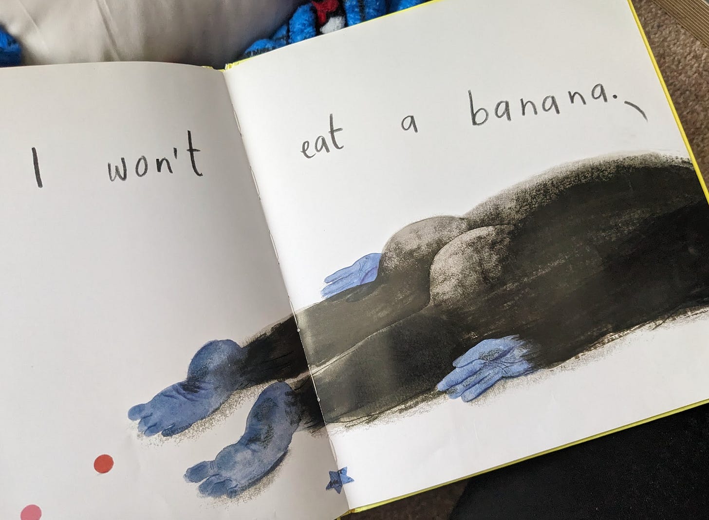 would you like a banana children's book illustrations