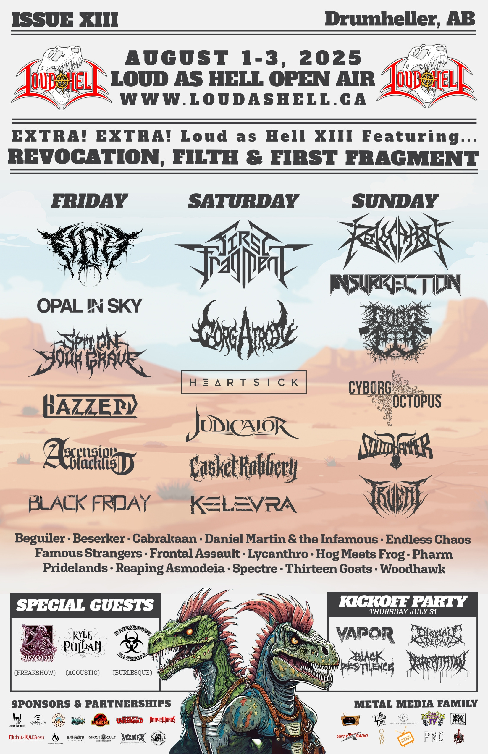 LOUD AS HELL OPEN AIR FESTIVAL announces its 2025 lineup with