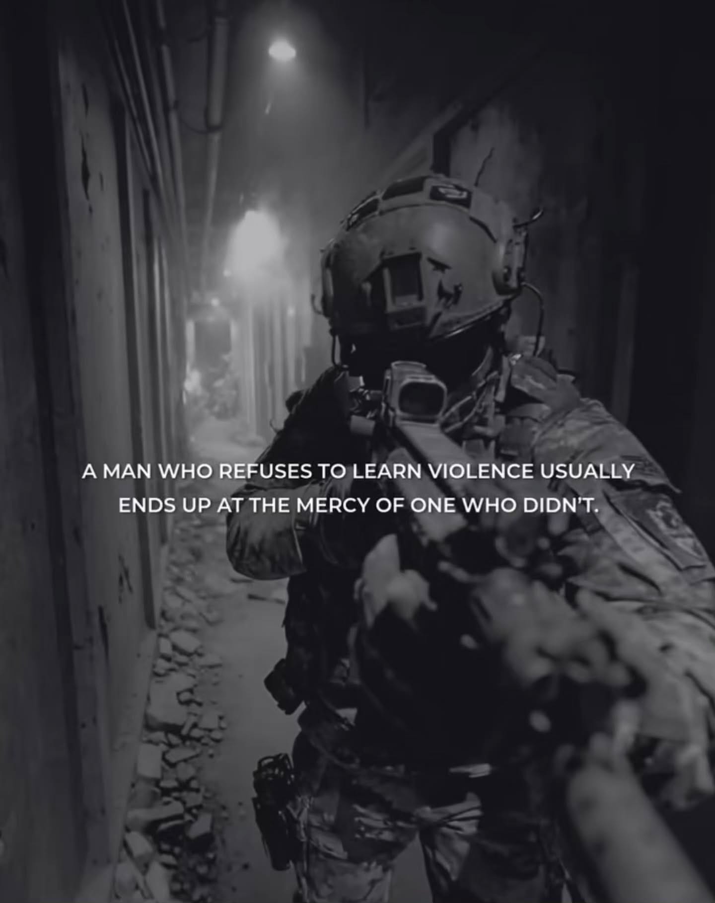 Learn Violence or Depend on Mercy - The Tactical Hermit