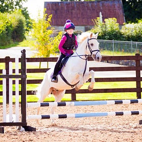 Rachel and 'AJ' claim two first place rosettes at Hagans Croft