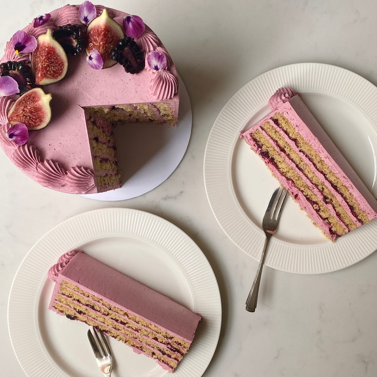 Chocolate & Muscovado Caramel Cake - by Sophie Bamford