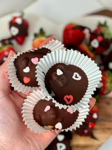 Valentine's Day desserts and breakfasts