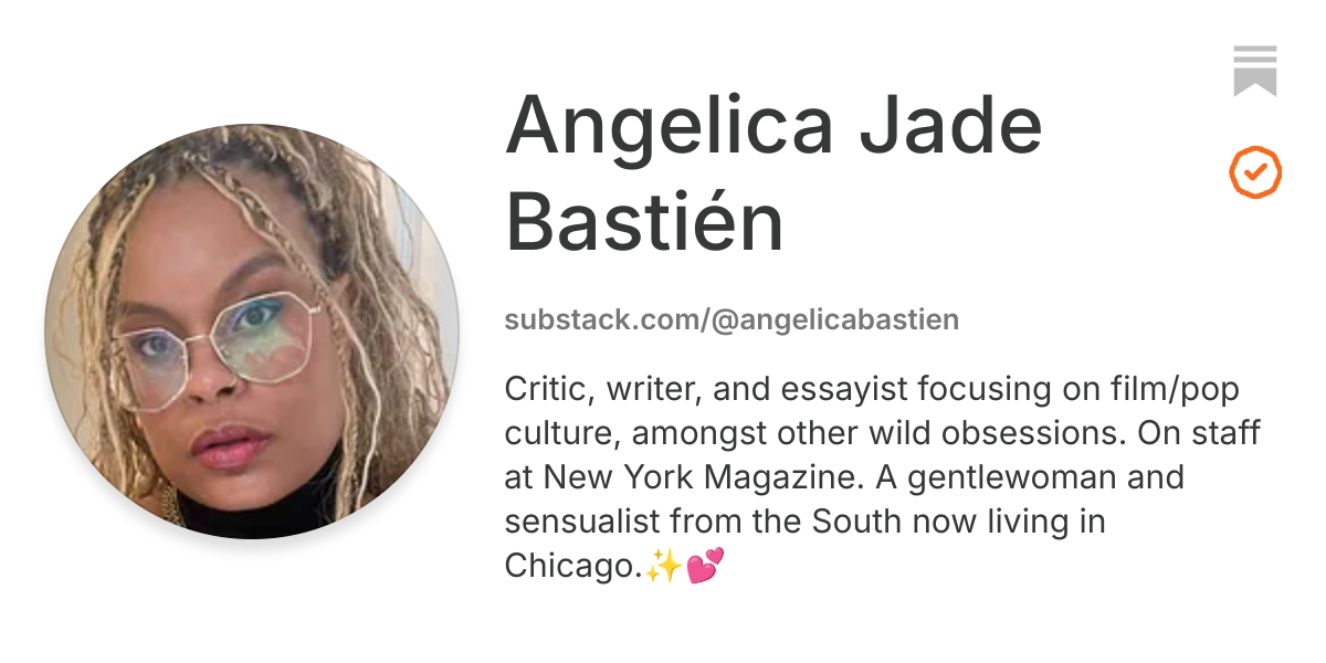 Angelica Jade Bastién | Substack