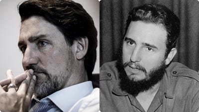 What is the Fidel Castro-Justin Trudeau conspiracy theory?