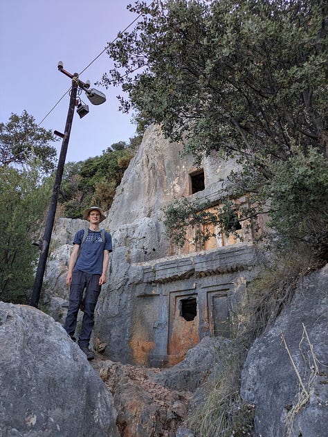 Early morning hike to "The Sleeping Giant" above Kaş
