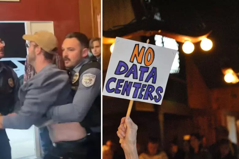 Andover NJ data center meeting erupts into clash with police Andover NJ data center meeting erupts into clash with police