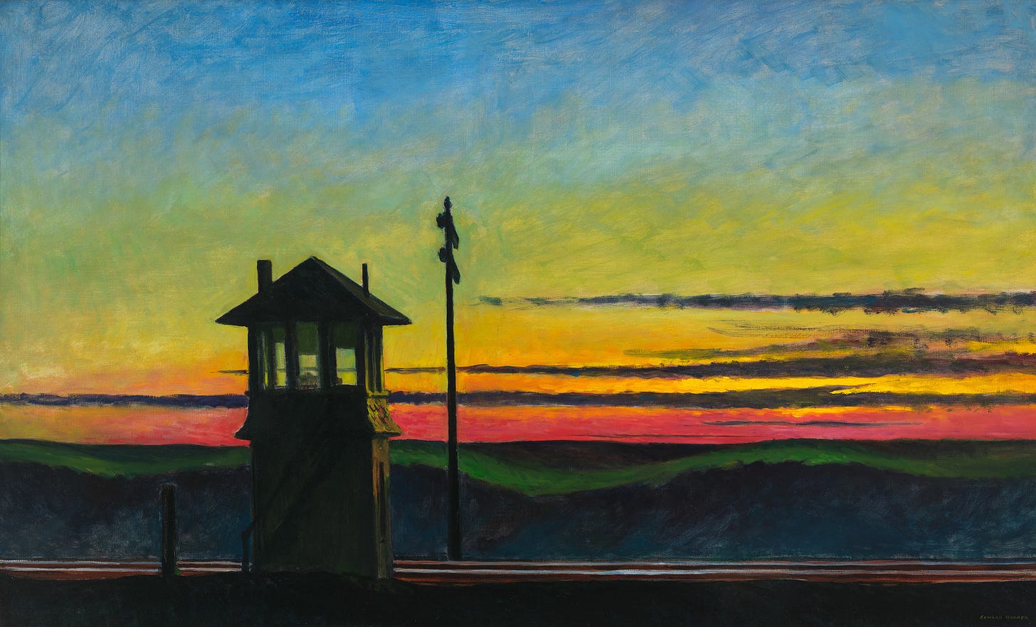 Edward Hopper | Railroad Sunset | Whitney Museum of American Art