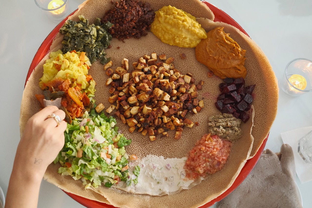 Meals by Genet vegetarian platter