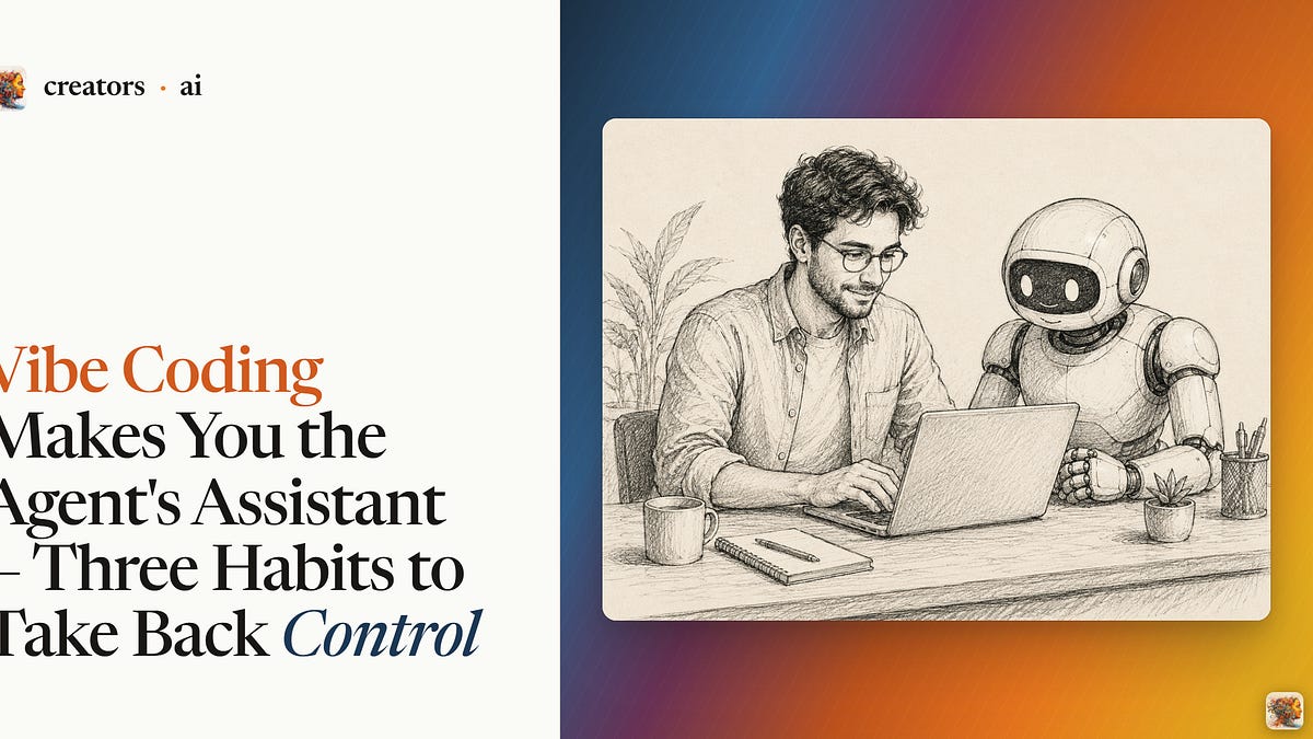 Vibe Coding Makes You the Agent's Assistant. Three Habits to Take Back Control.