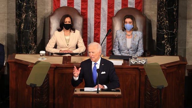 Biden pitches families plan, infrastructure and calls on wealthy to pay  'fair share' in first speech to Congress: live blog and video - MarketWatch