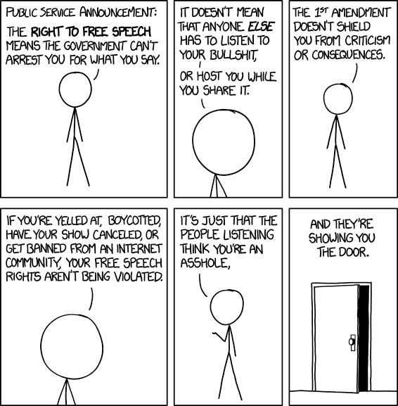 XKCD - Free Speech