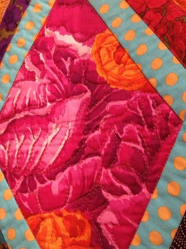 Kaffe Diamond Quilt Detail Kaffe Diamond Quilt Detail