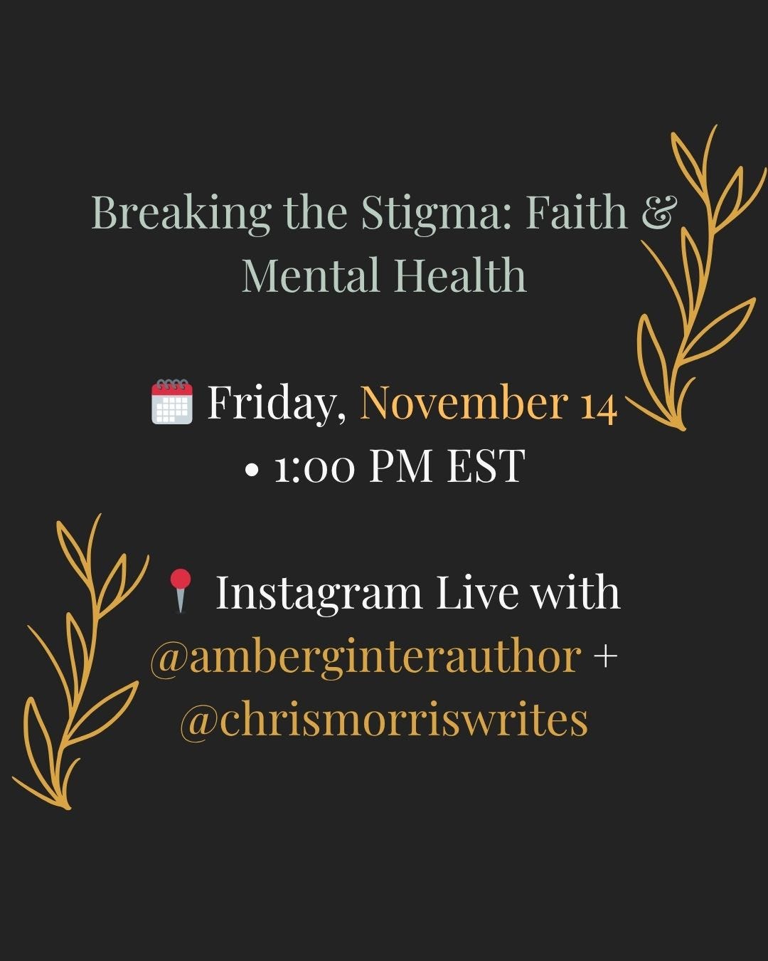 Breaking the Stigma: Faith & Mental Health Event