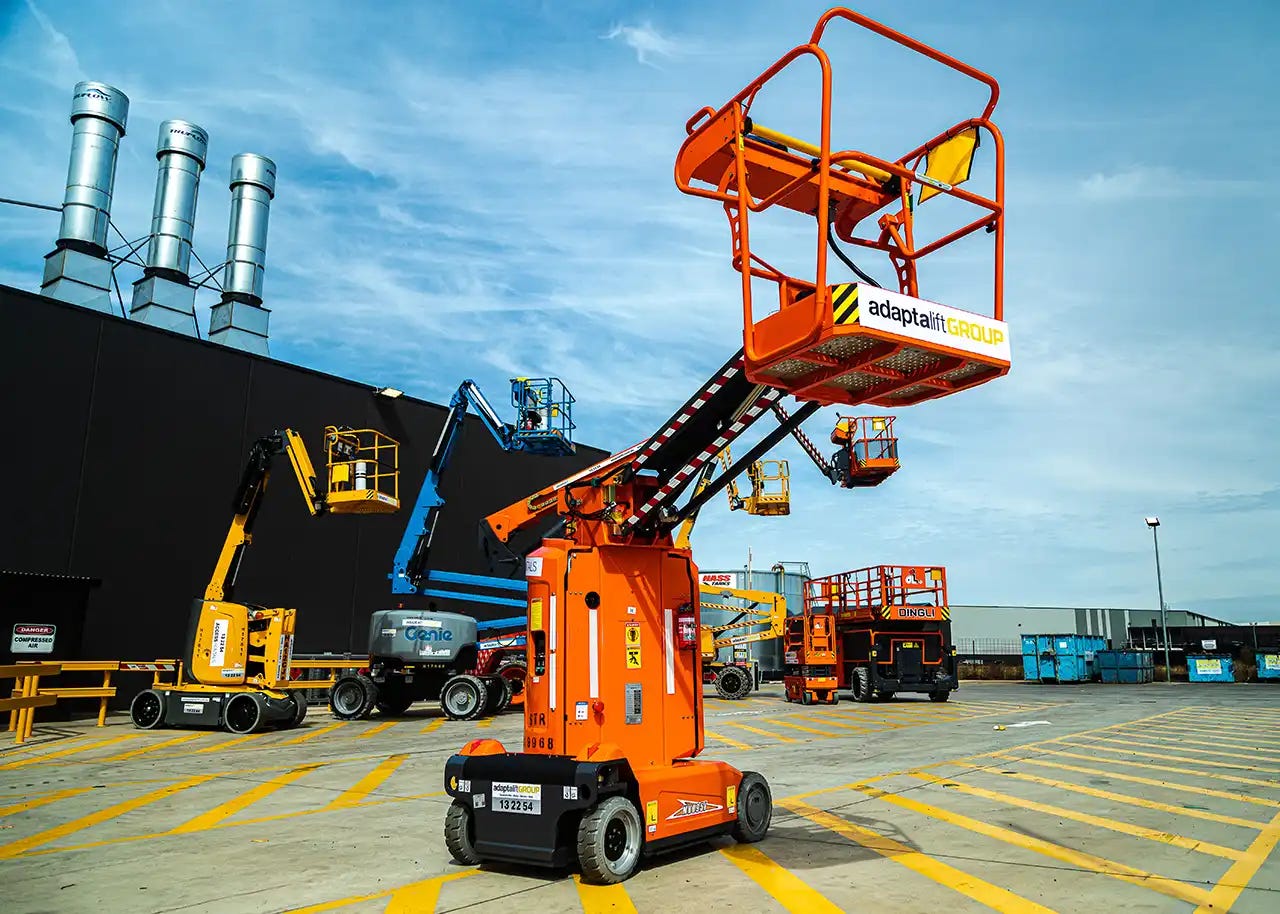 30ft / 9.2m Electric Vertical Mast Lift Hire | Short-term hire | Adaptalift  Group