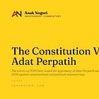 The Constitution versus Adat Perpatih