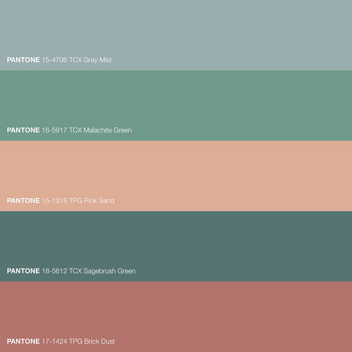 Colour palette pulled from an AI-generated tapestry
