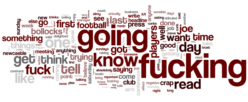 joe kinnear swearing joe kinnear swearing