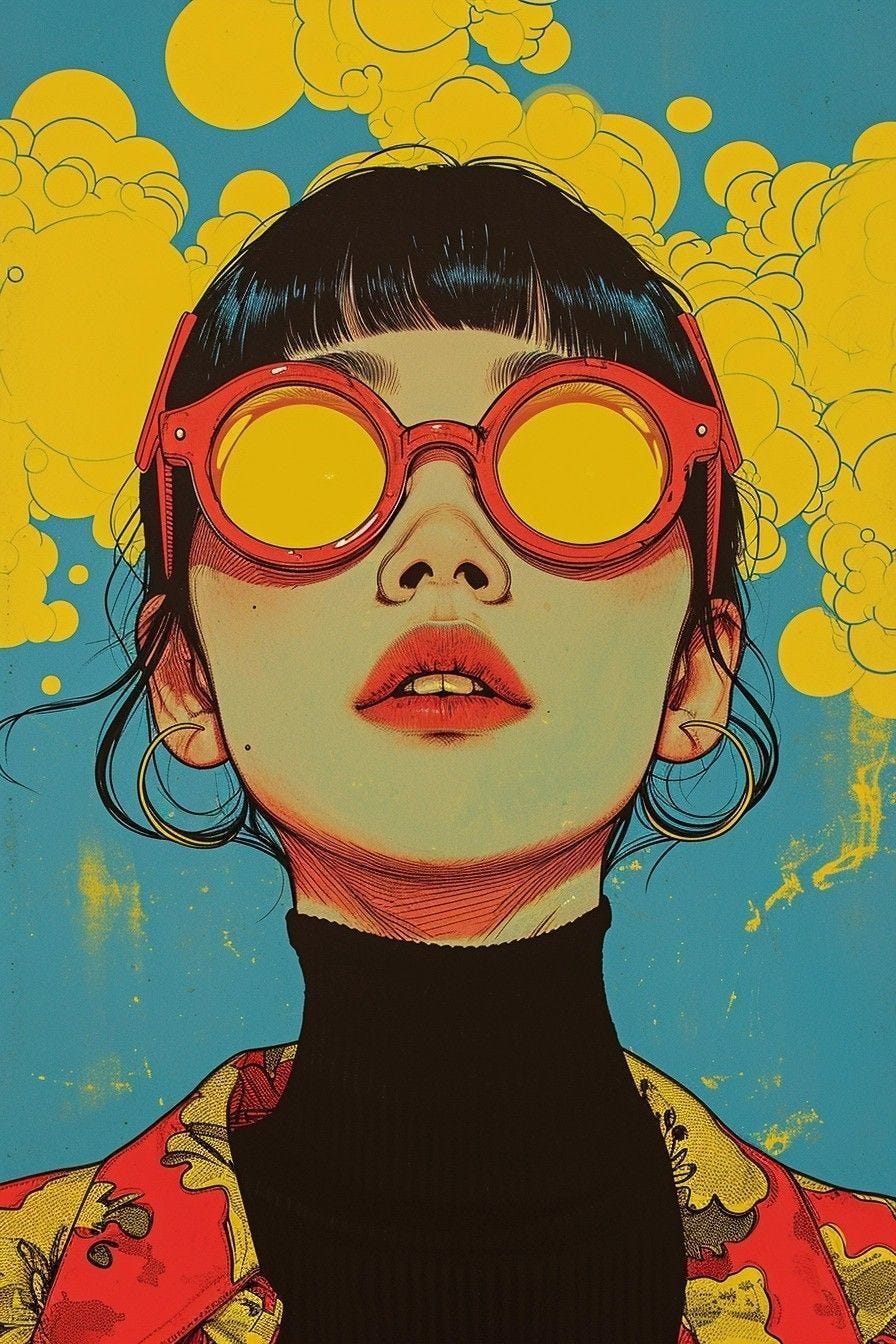 May be a doodle of eyewear