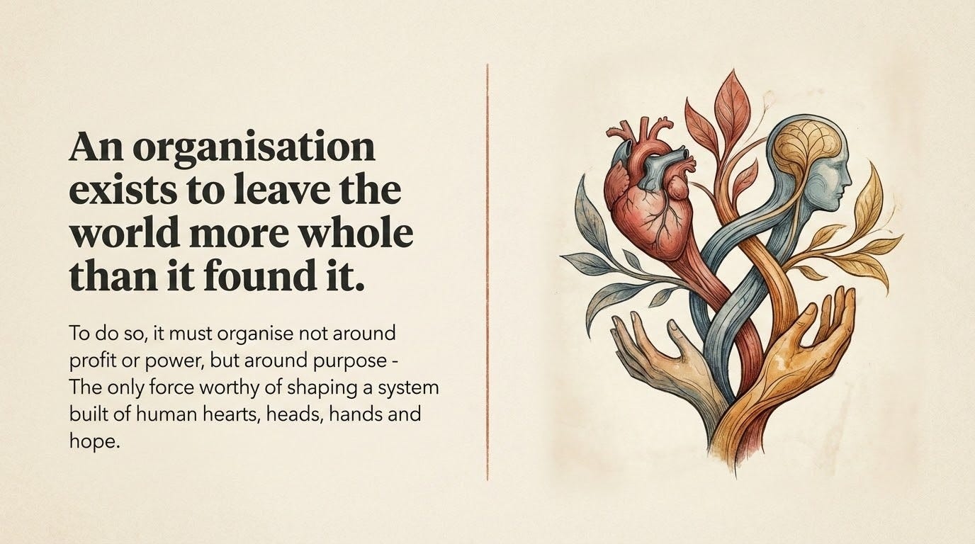 Polymorphic Organisations Part IX - Purpose