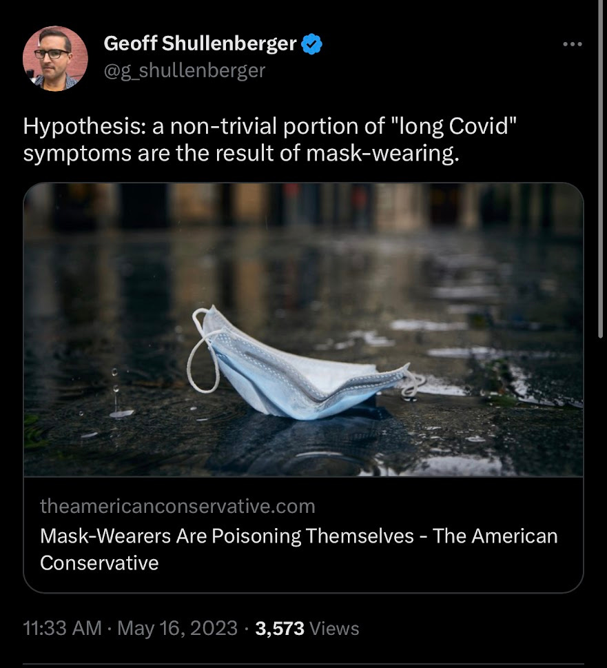 Geoff claims PPE causes Long COVID Geoff claims PPE causes Long COVID