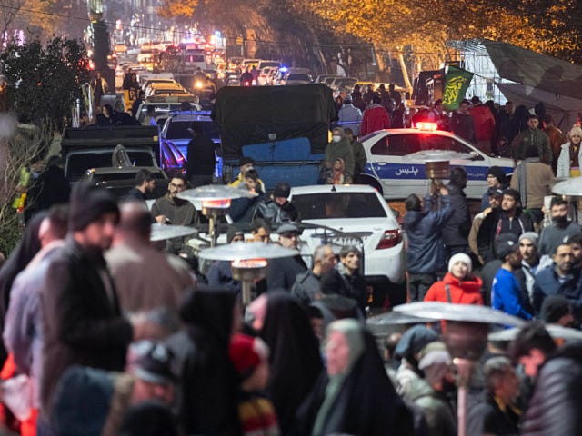 A traffic police vehicle blocks a street to a square during an unveiling ceremony of a sta A traffic police vehicle blocks a street to a square during an unveiling ceremony of a sta