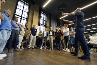 Pictures from music thinking lecture and workshop