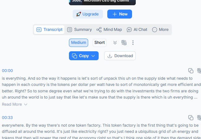 notegpt as a youtube transcript generator
