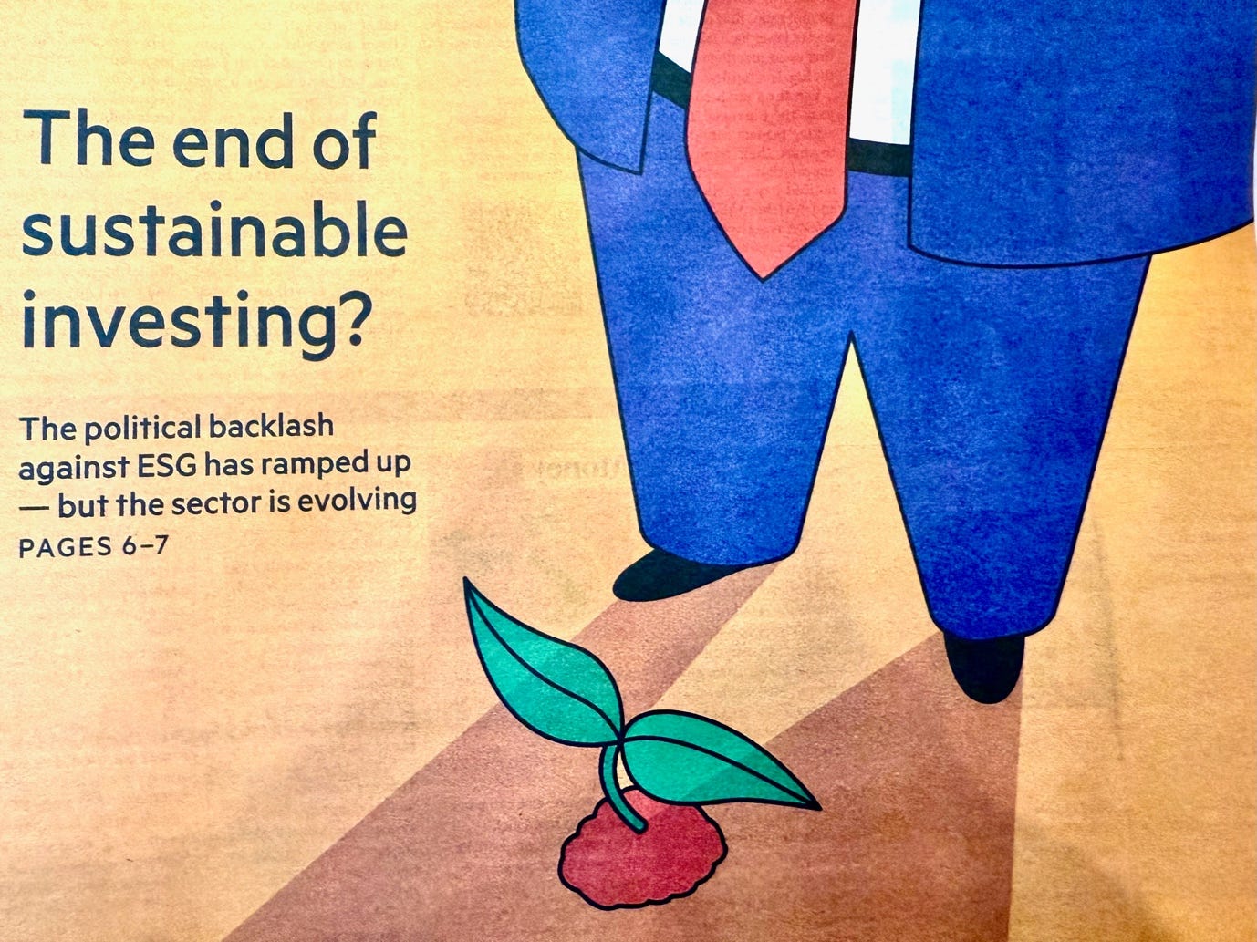A poster of a person in blue pants and tie

Description automatically generated