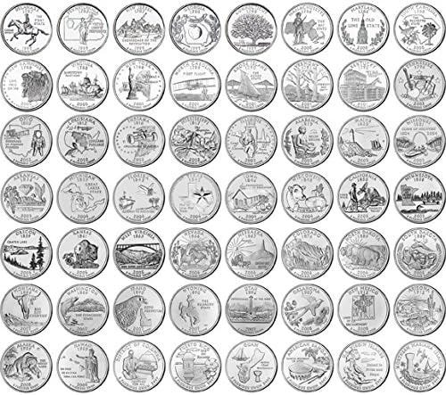 USA State Quarter Set - 1999 to 2009 - 50 States plus 6 Territories! - Picture 1 of 2 USA State Quarter Set - 1999 to 2009 - 50 States plus 6 Territories! - Picture 1 of 2
