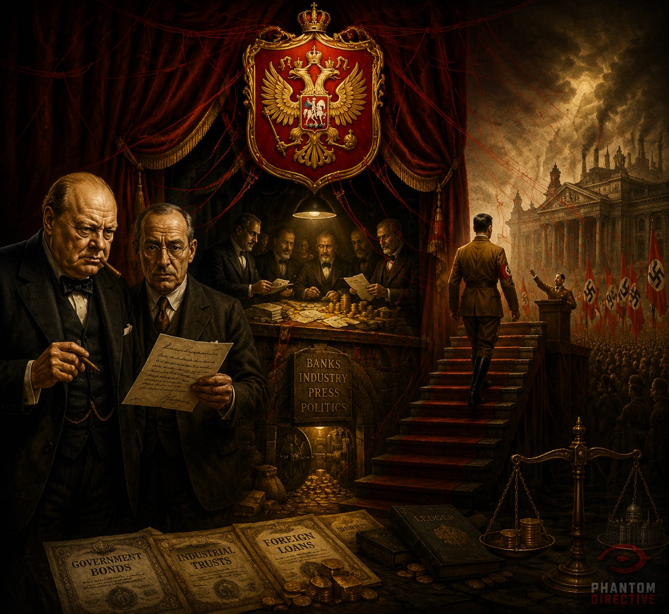 The Rothschild financial network at the center of the political and financial forces surrounding the collapse of the Weimar Republic and the rise of the Nazi Party.