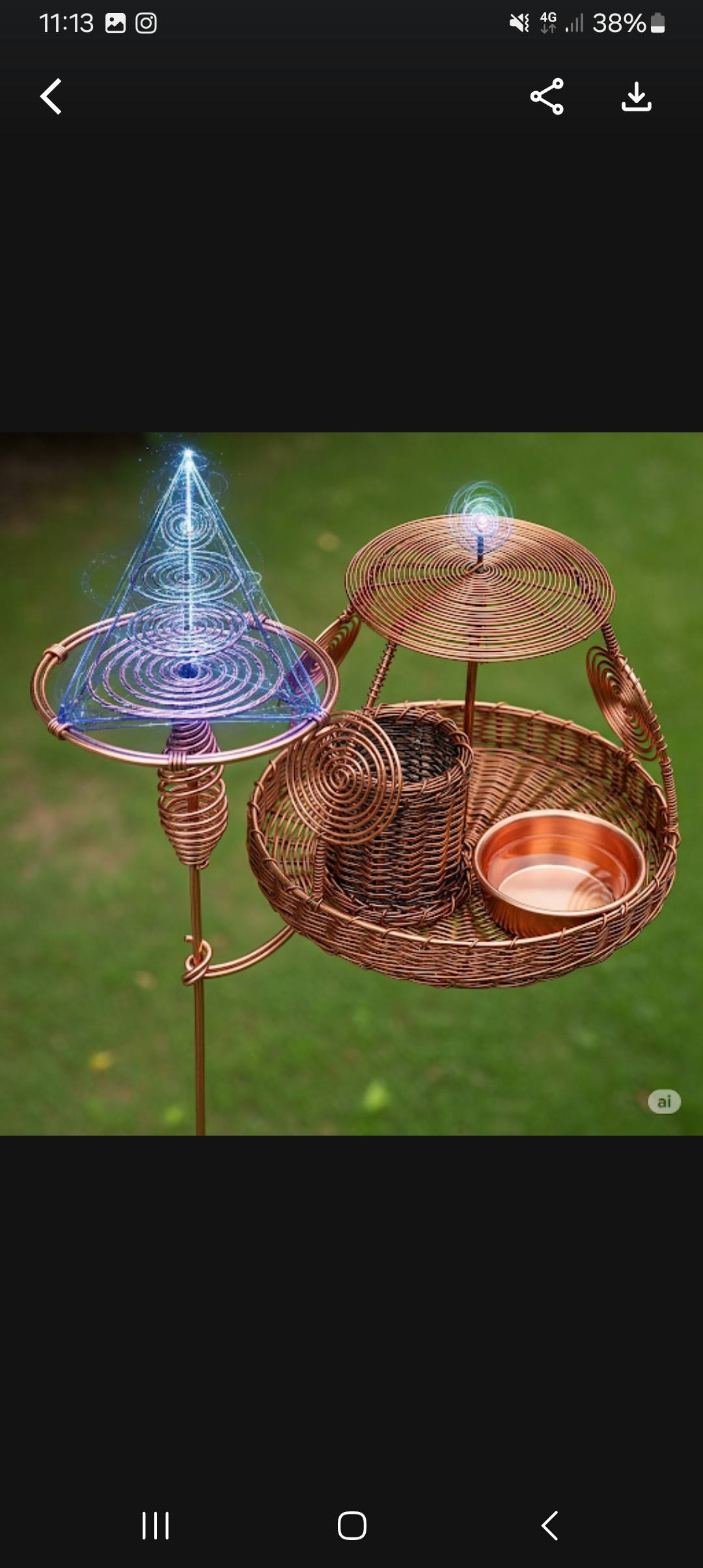 May be an image of wind chime and text