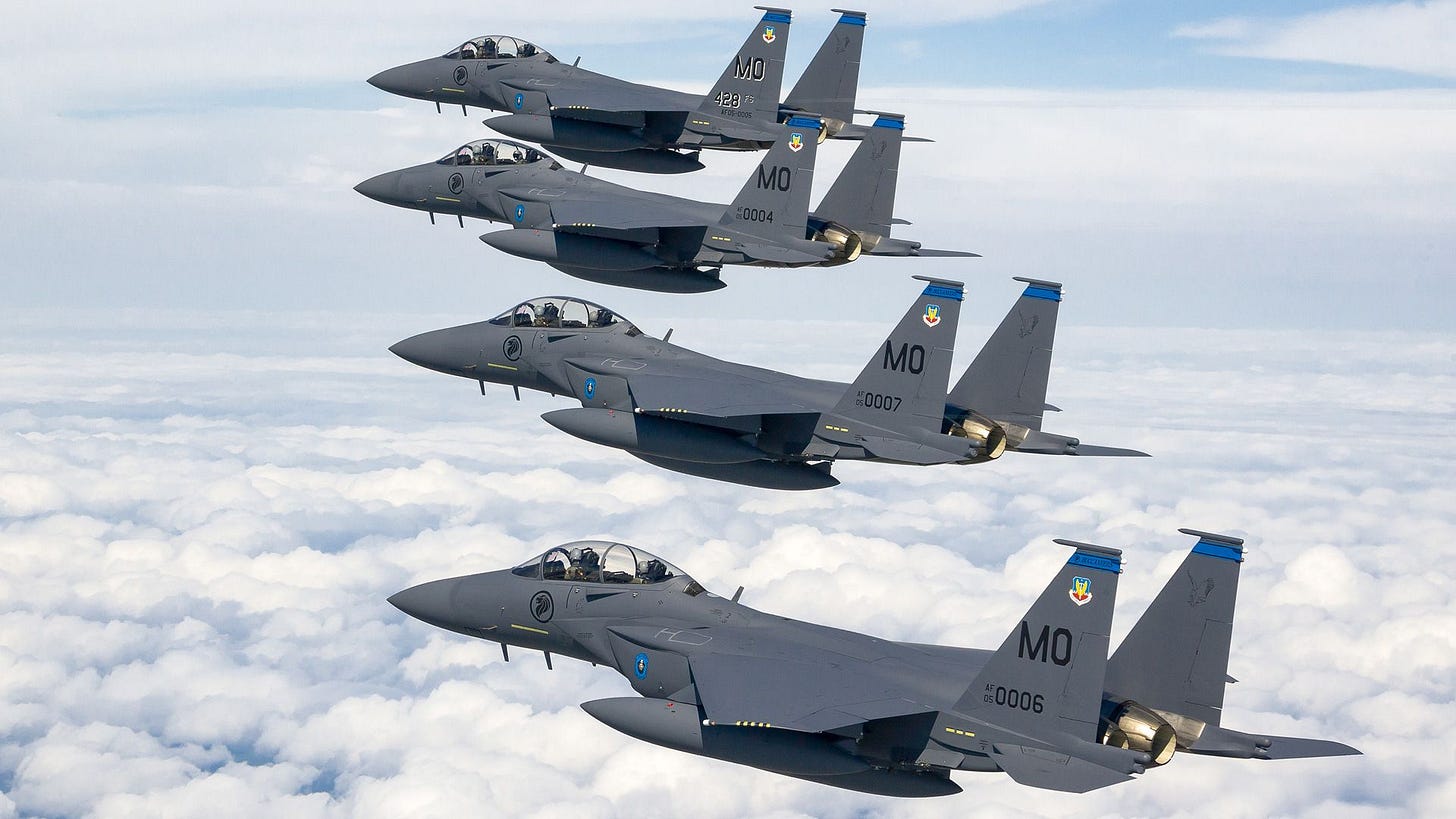 Boeing F-15EX Eagle II fighter jet