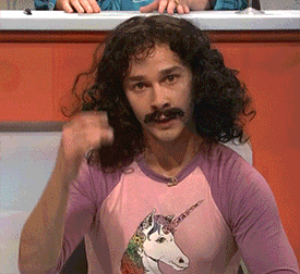 Shia LaBeouf as Doug Henning magic gif