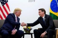 Trump spoke of a 'witch hunt' against Bolsonaro