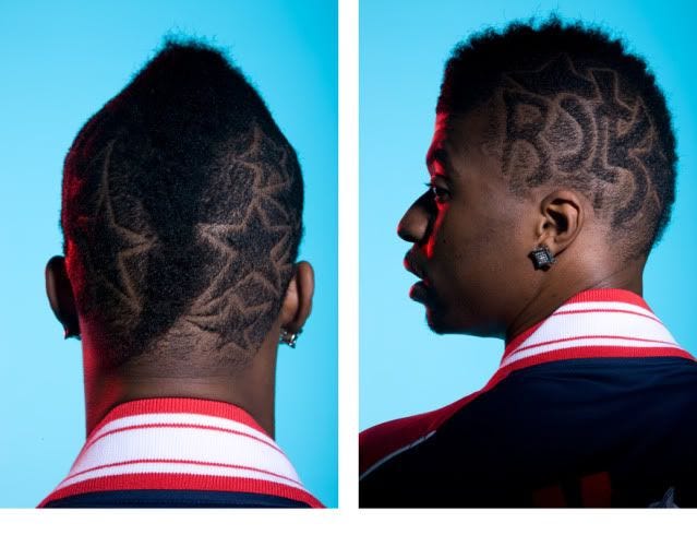 black mohawk haircut